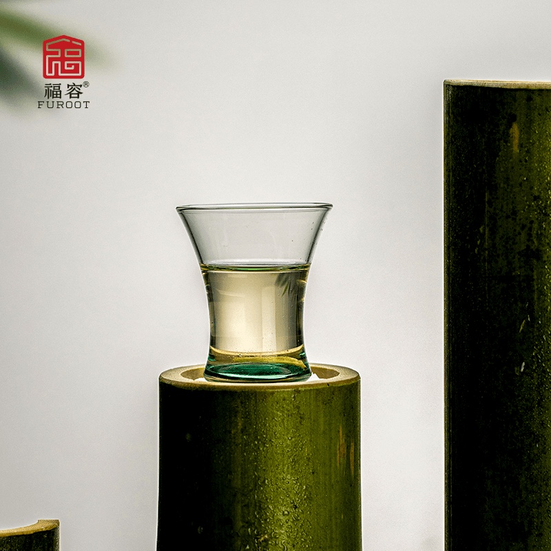 福容金香杯品茗杯主人杯家用客杯高硼硅玻璃杯耐高温加厚功夫茶具