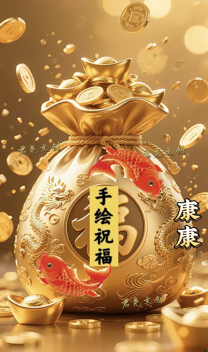 2号 老师推荐 康康手绘卡福袋生肖挂饰