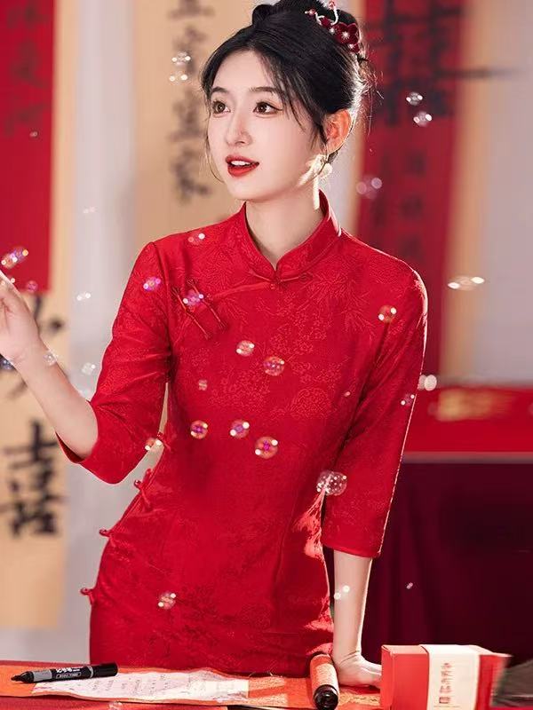 883 年轻款复古民国风《花嫁》旗袍