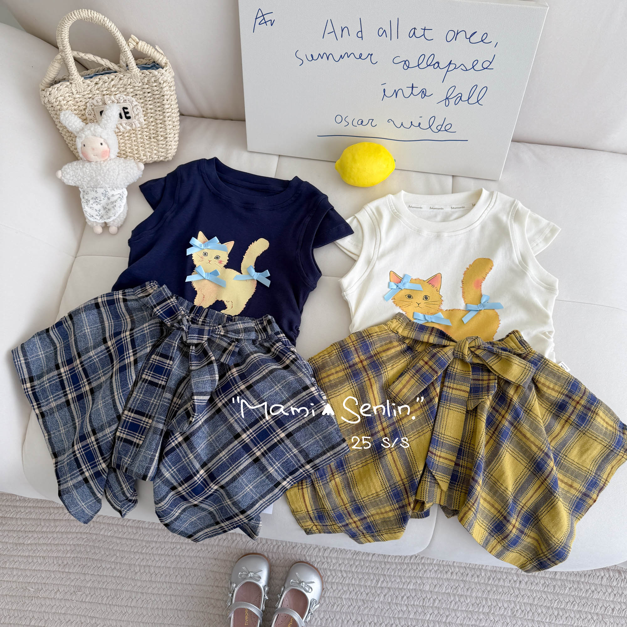 【现货】妈咪森林童装2025年夏季新款背心半裙252-MMSL-252128