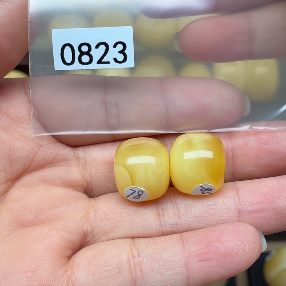 专***度蜜蜡未镶嵌裸石蜜蜡16+/14左右