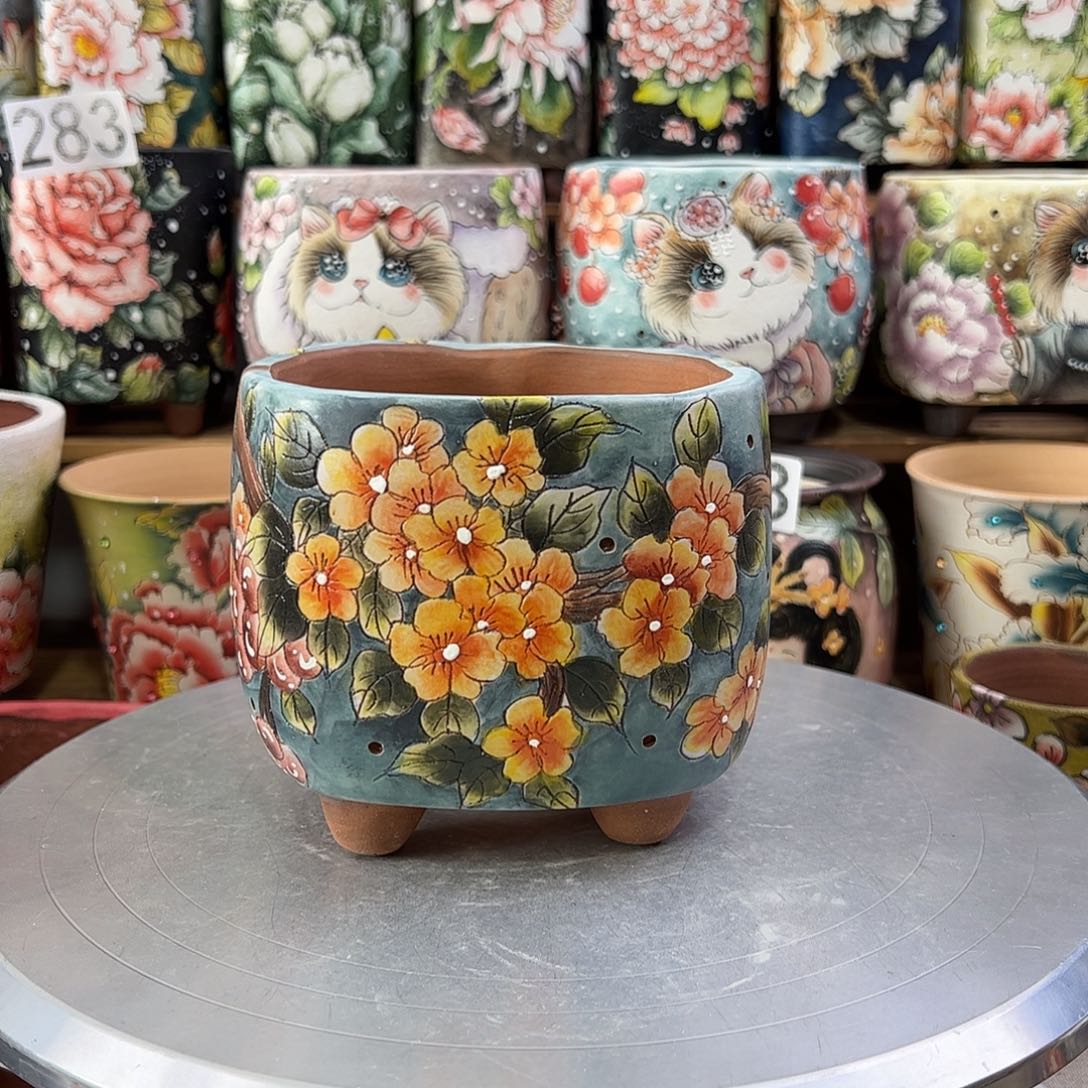 景德镇陶瓷花盆景德镇陶瓷花盆