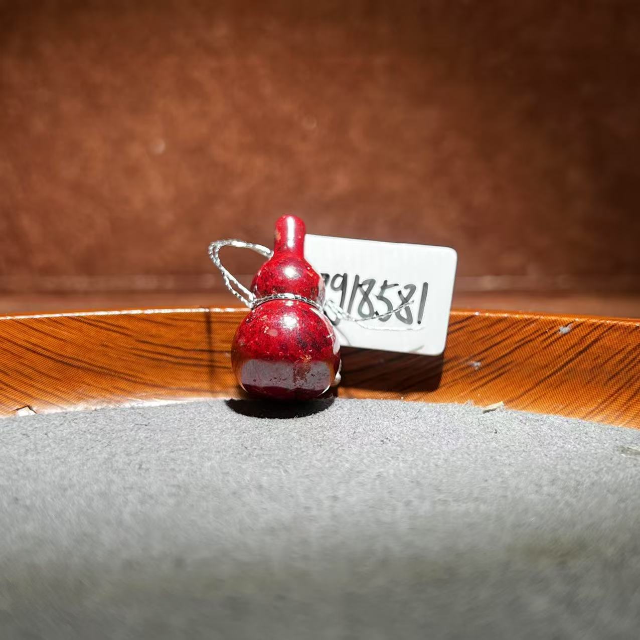 天然辰砂【张老斯珠宝】天然朱砂葫芦吊坠zg18581