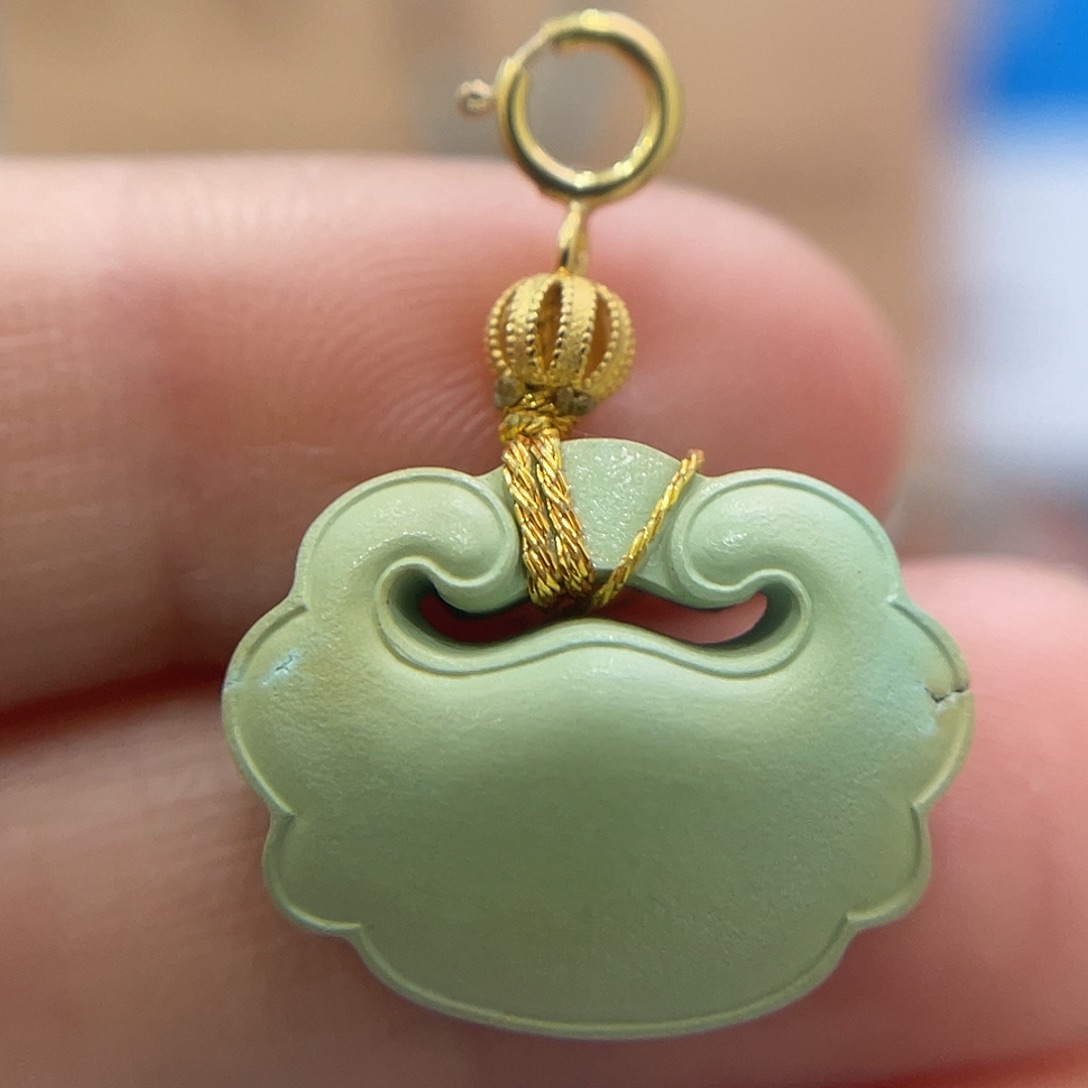 绿松石18K金镶嵌珠宝奇石