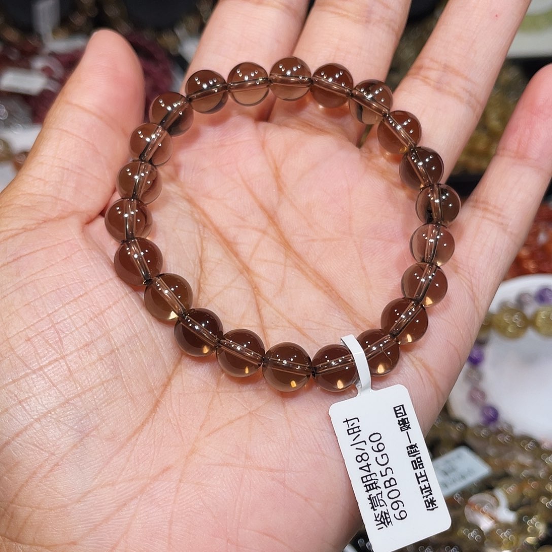 未镶嵌手串水晶净体茶晶8