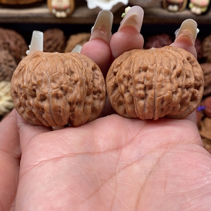 文玩核桃把件038磨盘41练手对