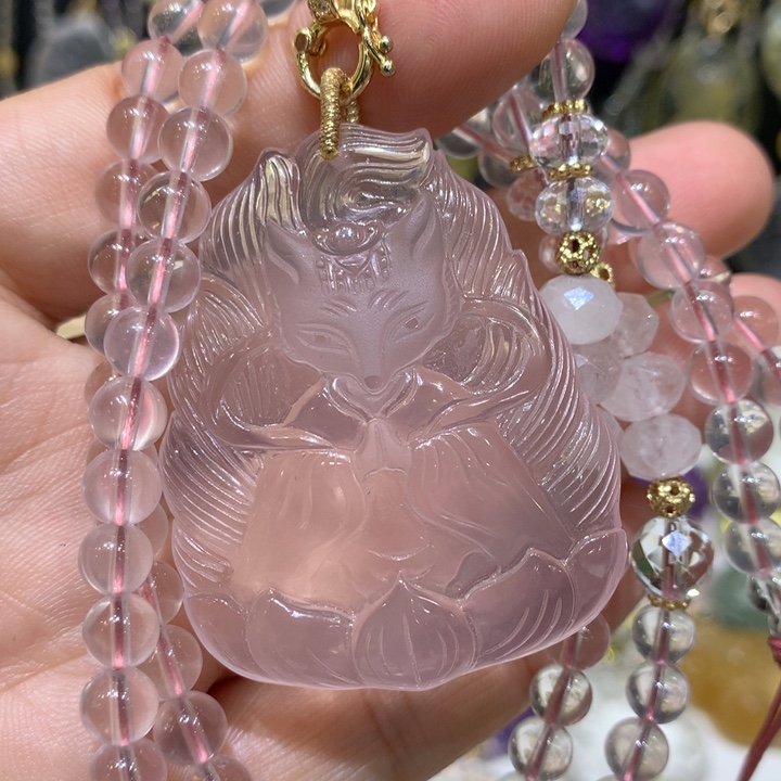 水晶颈饰未镶嵌天然