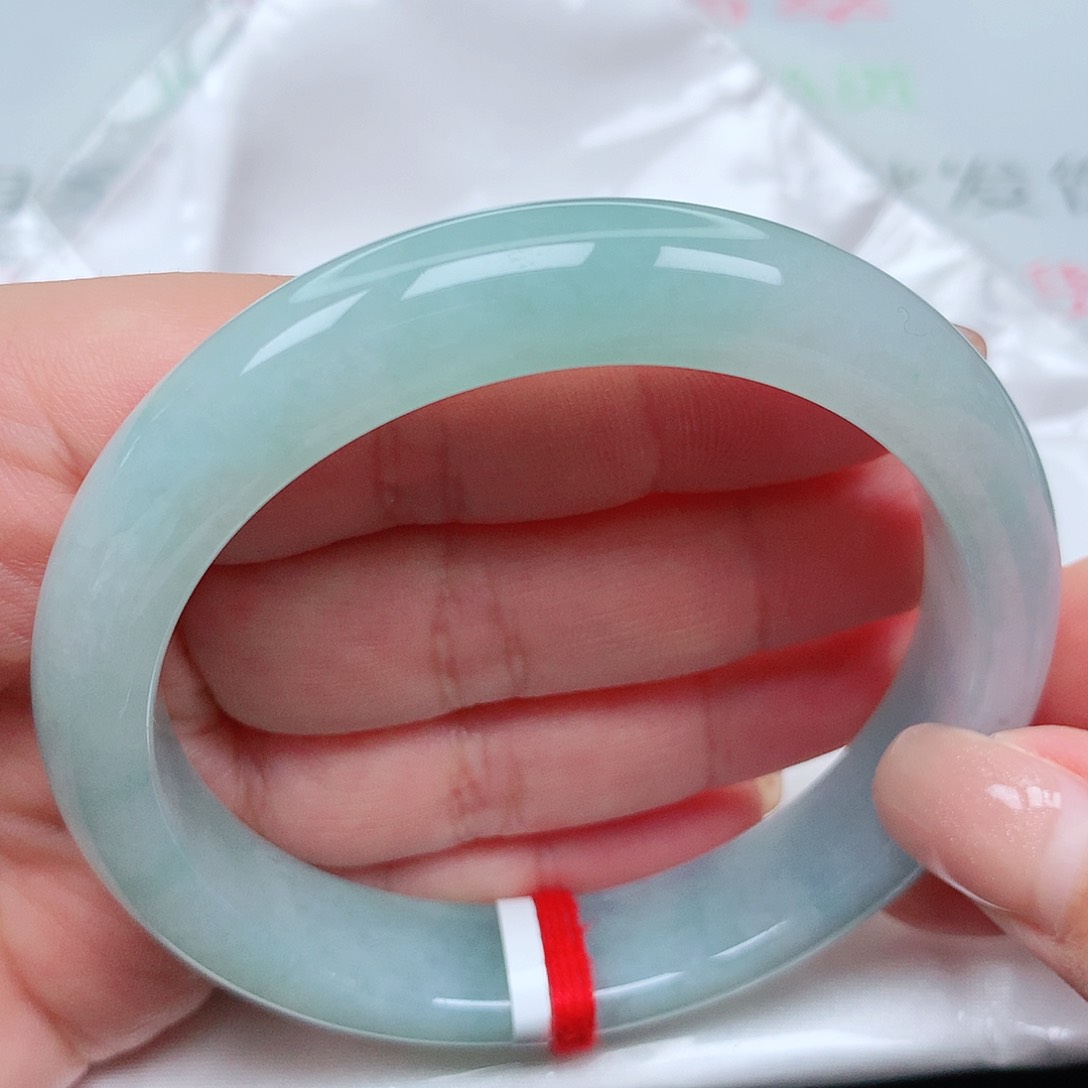 翡翠手镯未镶嵌冰胶蓝10