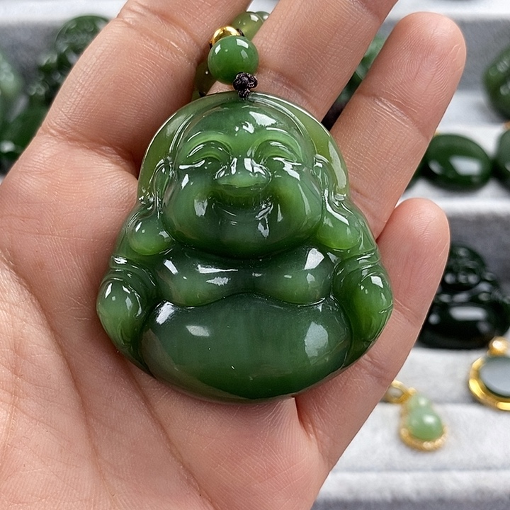 路***人和田玉（碧玉）未镶嵌颈饰49