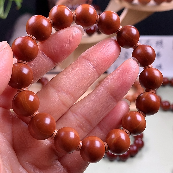 橄榄核手串1.3水晶核