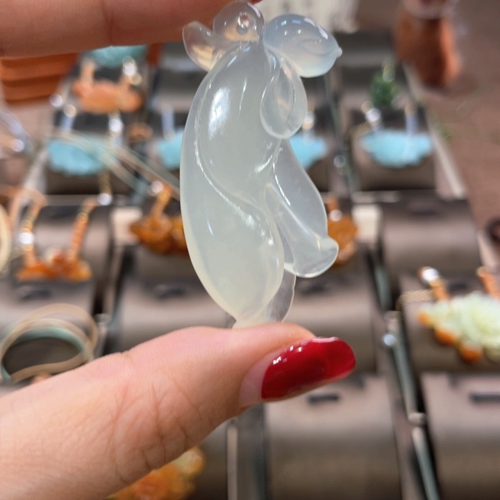 蛇纹石玉未镶嵌吊坠(赠链)