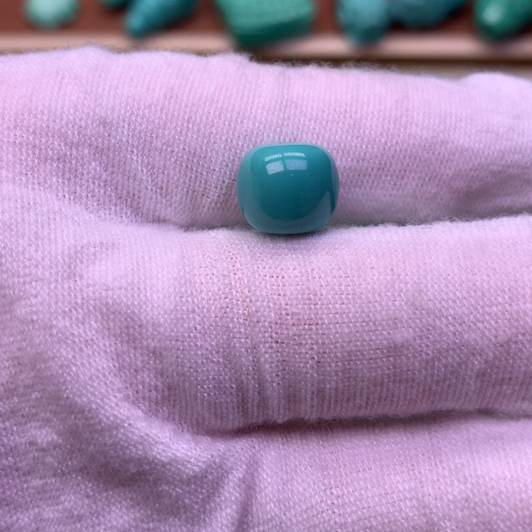 原生态散珠配珠老型蓝绿色卡10