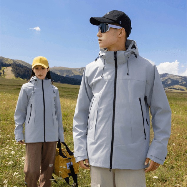 大牌同款硬壳三合一冲锋衣防风防水登山服透气保暖外套 2777