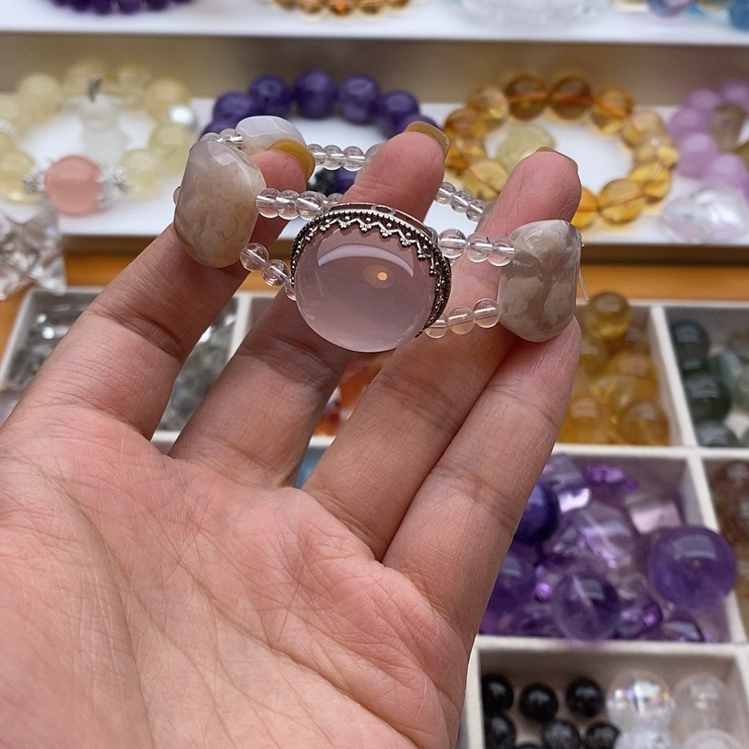 银S925镶嵌手链水晶