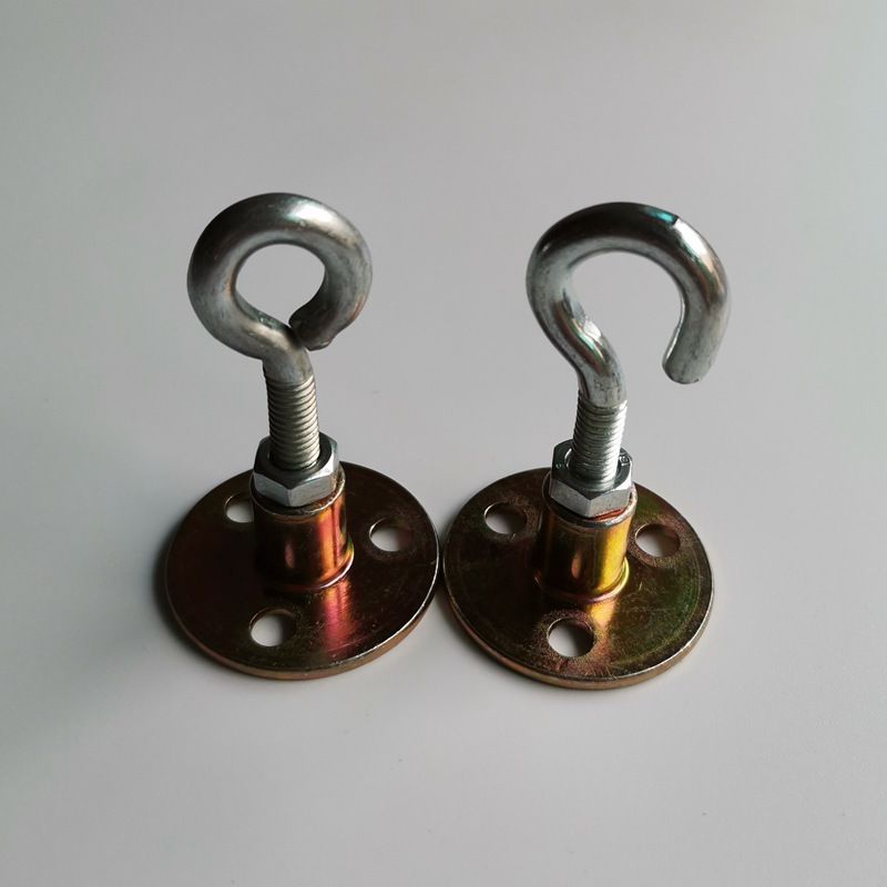 灯笼挂钩灯饰开口勾吊环顶板铁钩投影幕布钉子固定加厚吊耳可调节