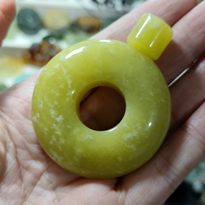 岫玉平安扣未镶嵌