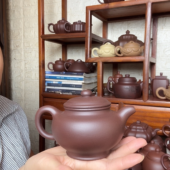 茶壶紫砂掇只300cc半手工