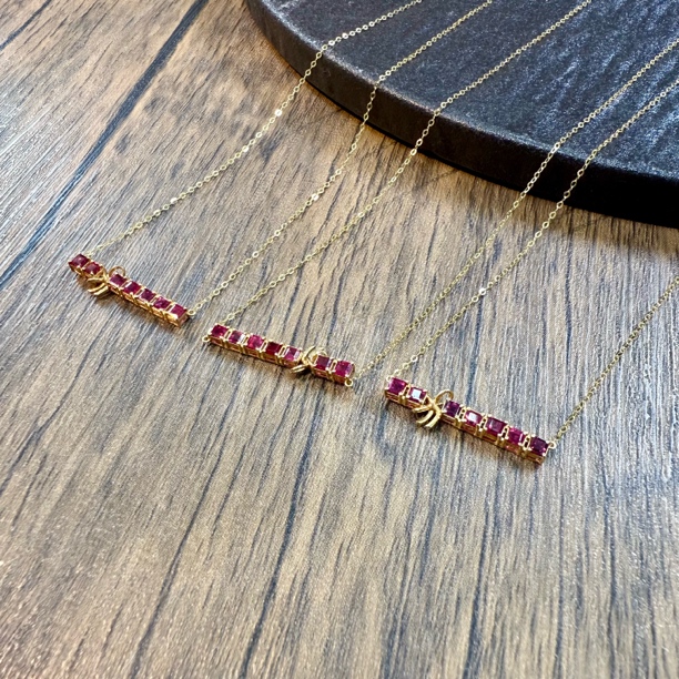 【小宝晶选】天然红宝石项链 多样性发一件 117XBXC