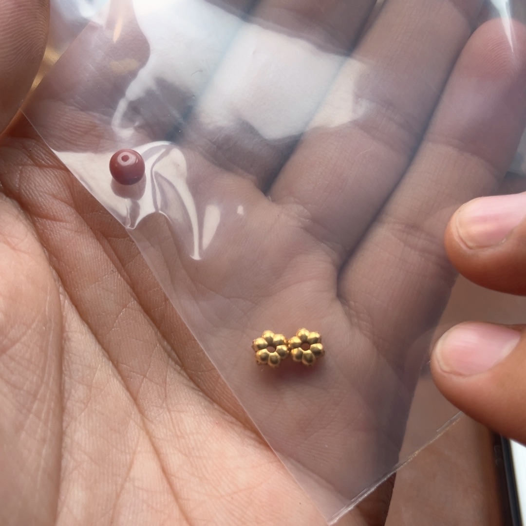 玛瑙/玉髓饰品18K金镶嵌田*圈