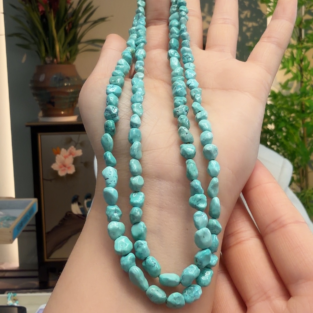 绿松石未镶嵌颈饰