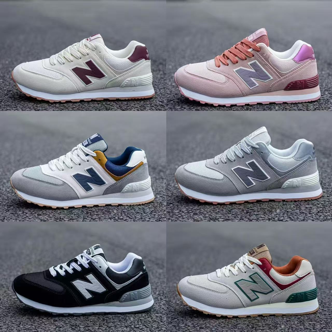 574系列时尚百搭运动休闲慢跑男女鞋轻便舒适网面运动鞋男鞋