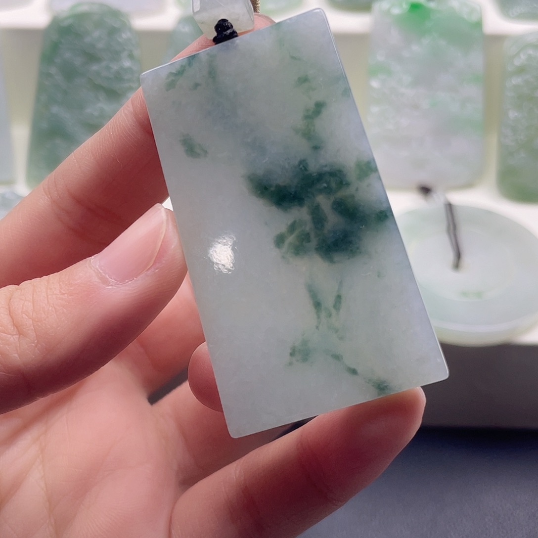 甜***击翡翠未镶嵌颈饰天然翡翠1111111