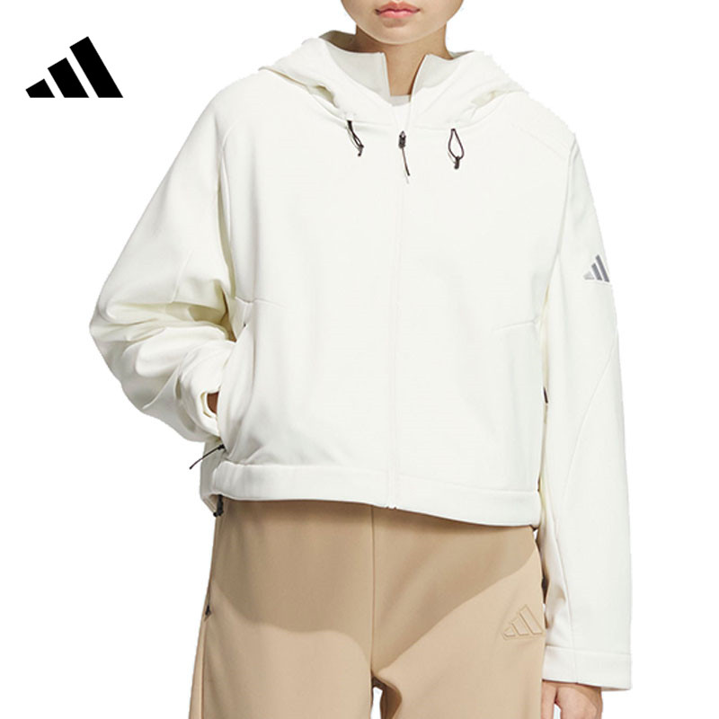 西adidas阿迪达斯女子运动休闲夹克外套JM8858