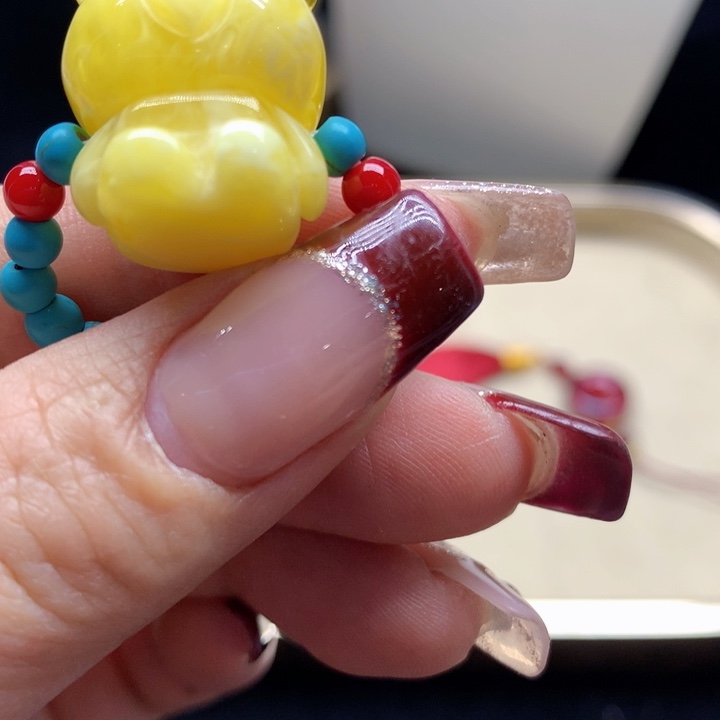 玛瑙/玉髓颈饰合金吊坠