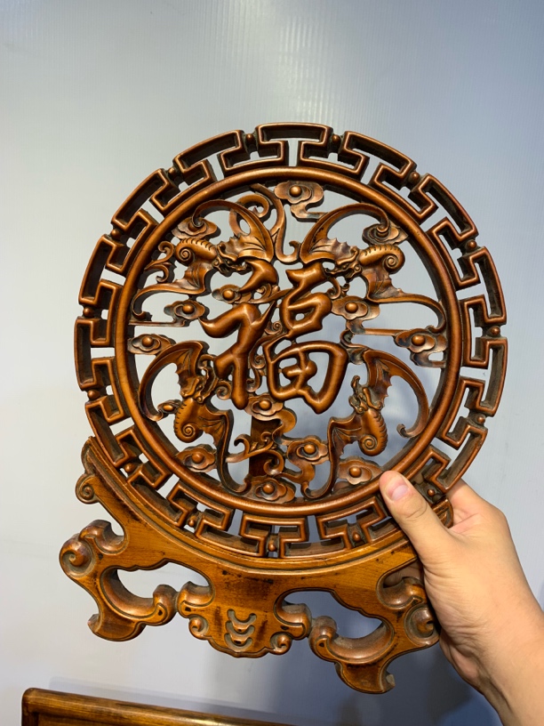 手工艺非遗 圆插屏