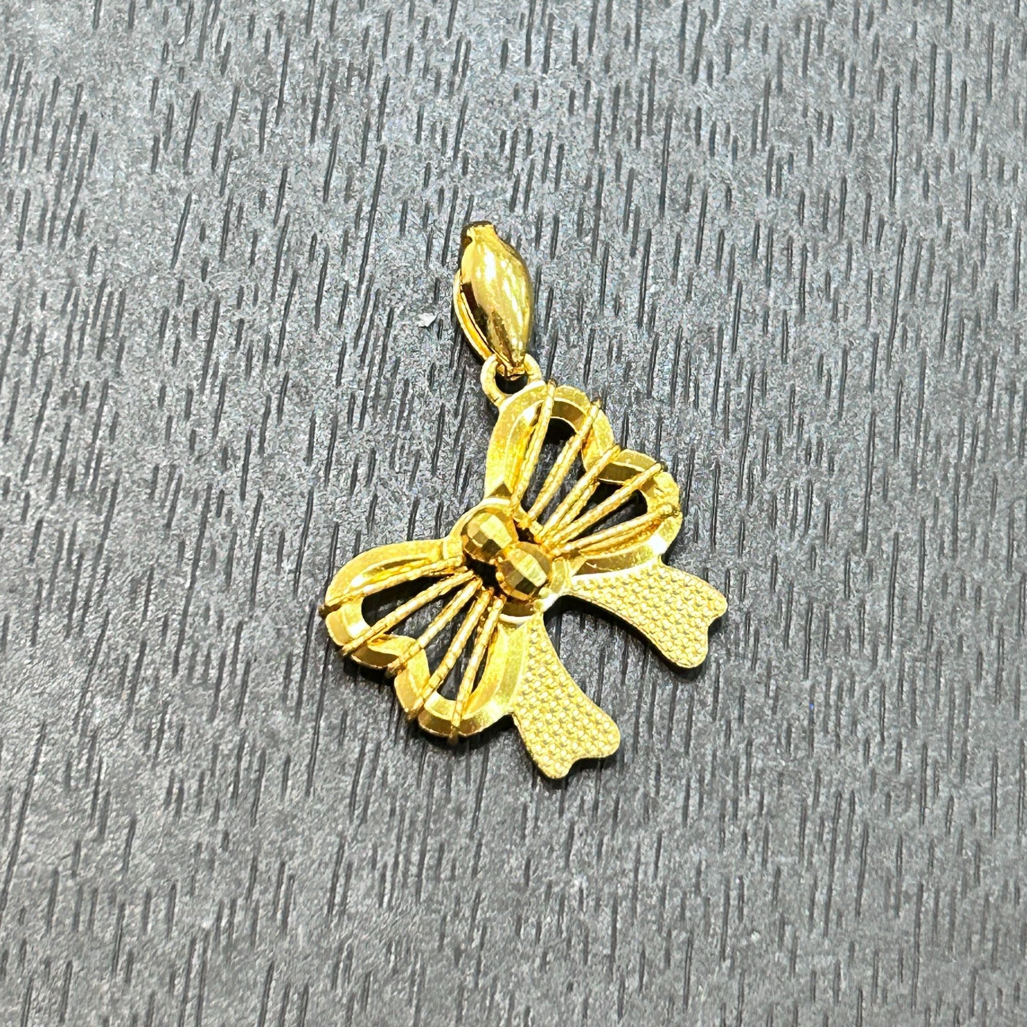 吊坠925银 【店长专享】925银蝴蝶结吊坠YDZ1022