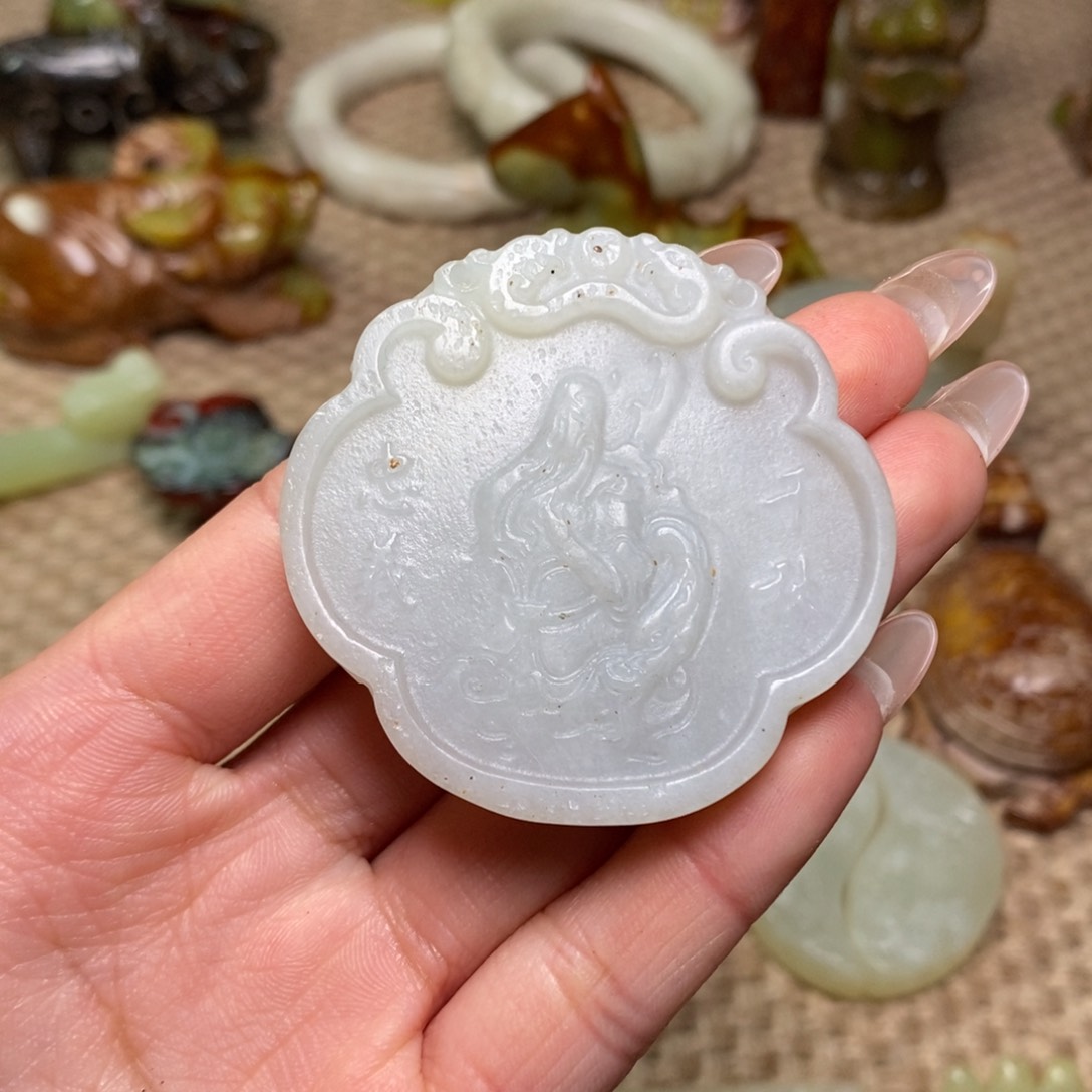 白玉菩提吊坠白玉菩提白玉菩提摆件