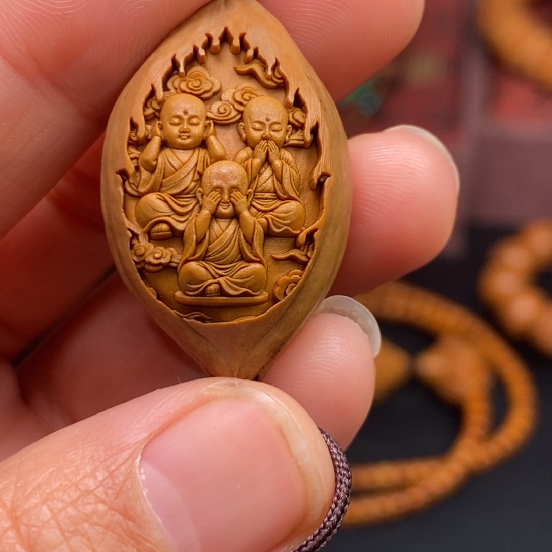 猴头核桃吊坠橄榄猴头