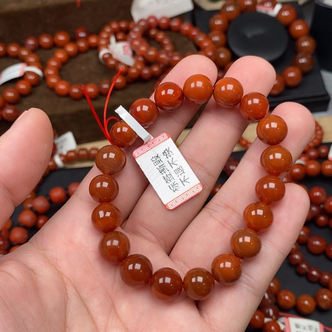 未镶嵌手串南红玛瑙10mm