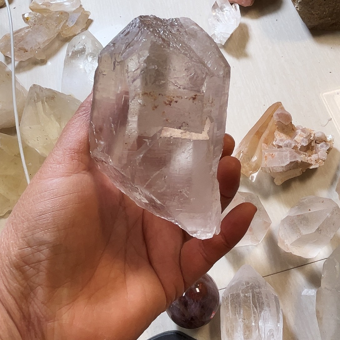 风***吹黄晶珠宝半成品未镶嵌