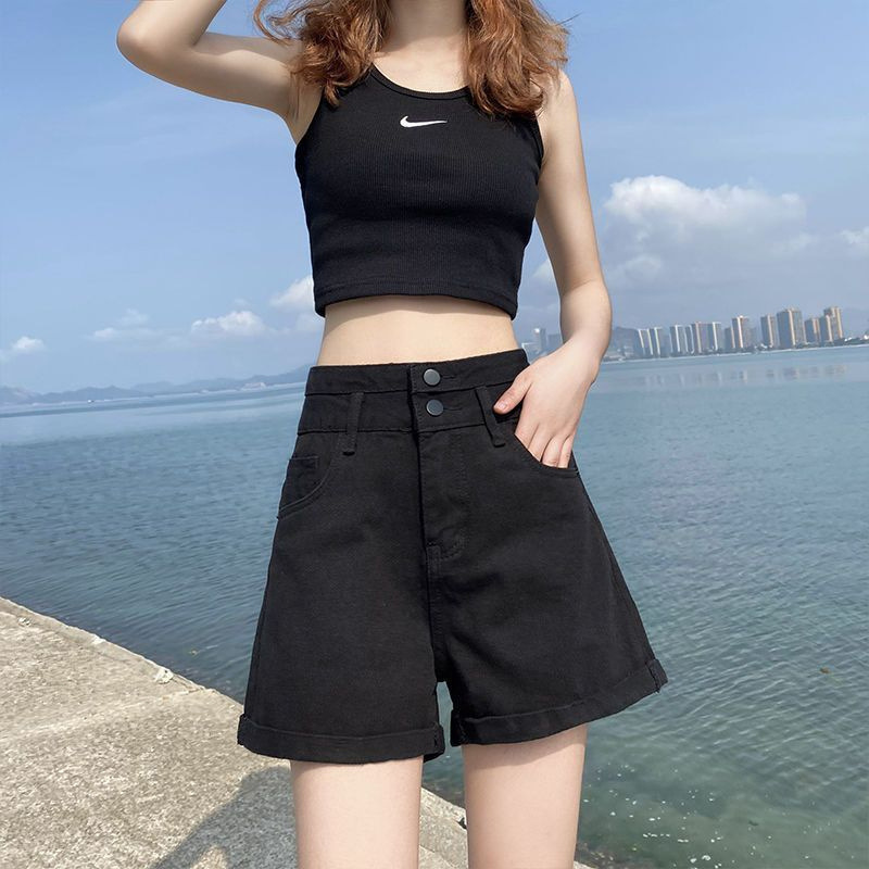 淋01【直播】百搭夏季牛仔短裤2025高腰百搭
