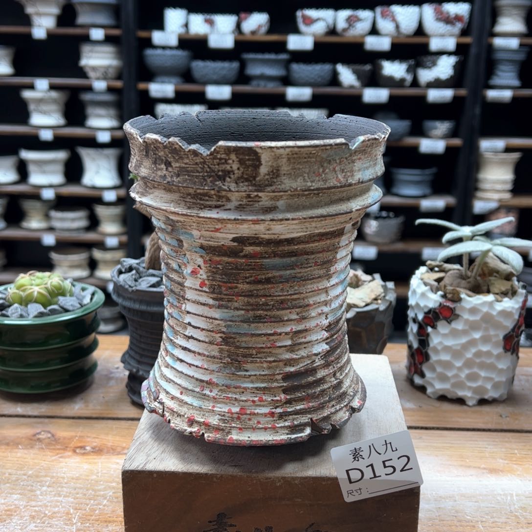 素八九陶瓷内口12.5高16.5