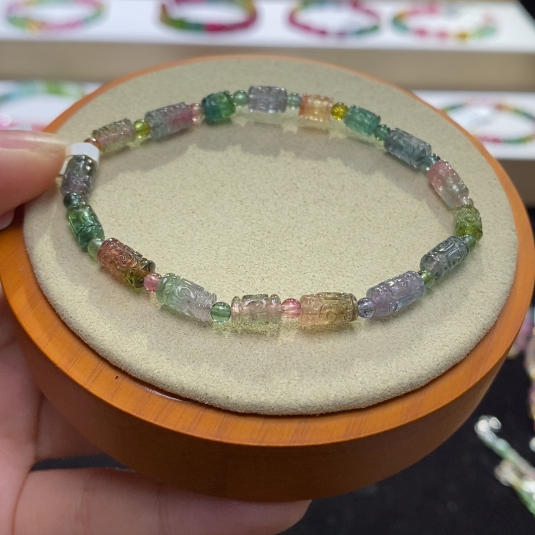 【闪购商品】碧玺手串未镶嵌两天看货期