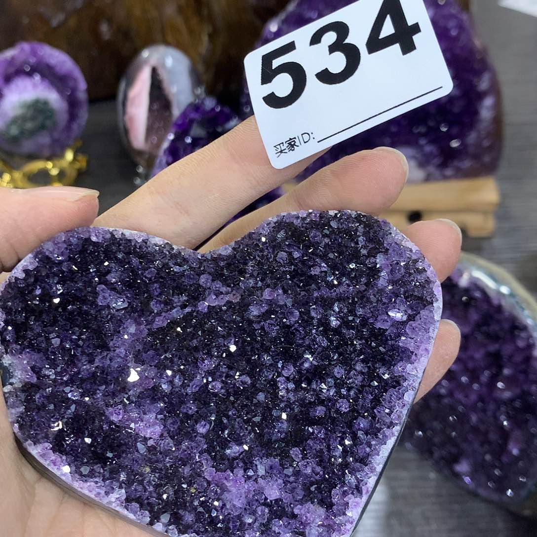 紫晶珠宝半成品未镶嵌534