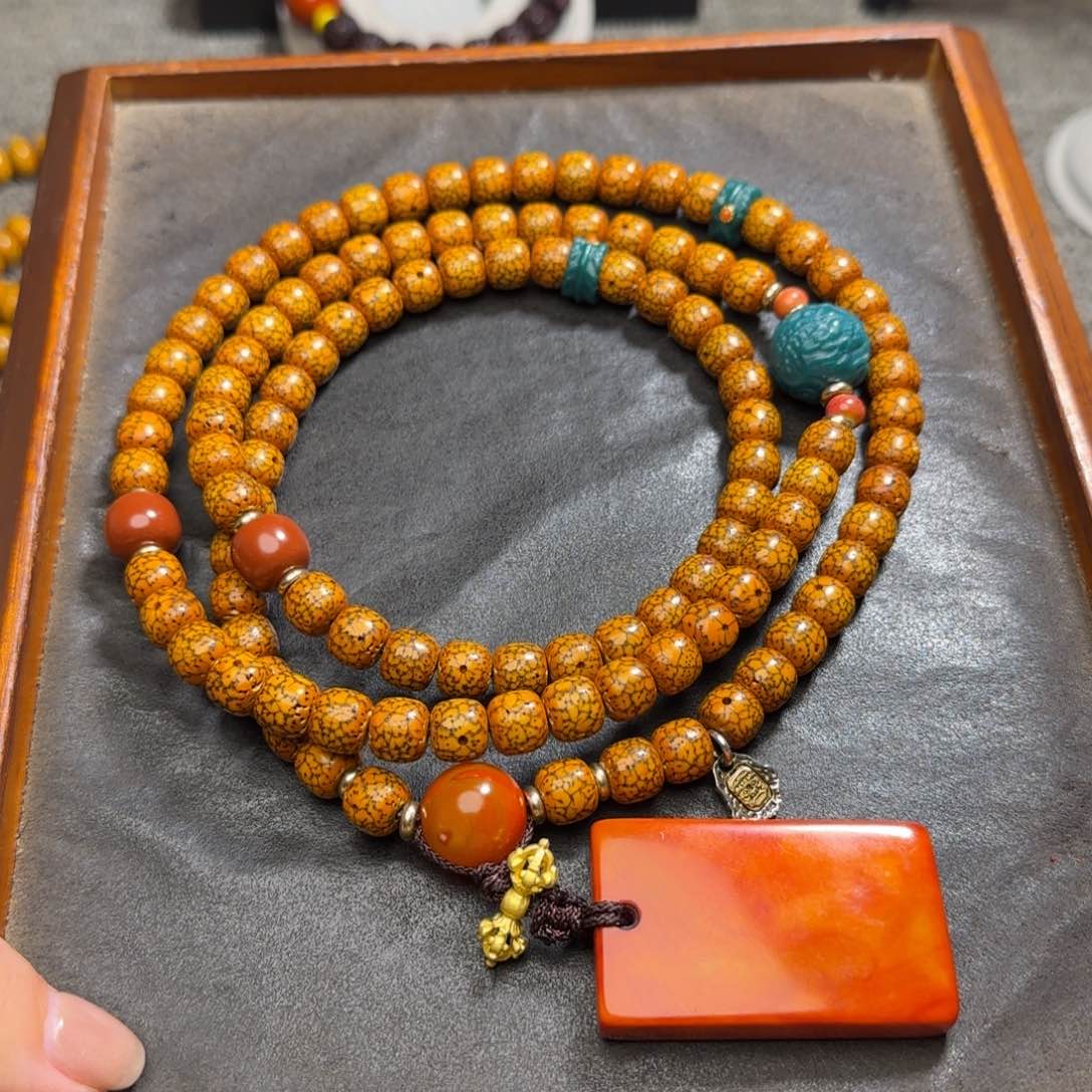 星月菩提吊坠晴**石精品