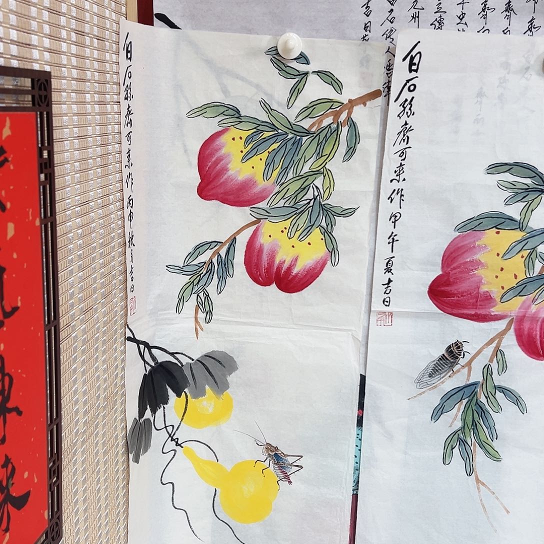 雨***辰国画冯伟老师亲笔手绘国画作品慧