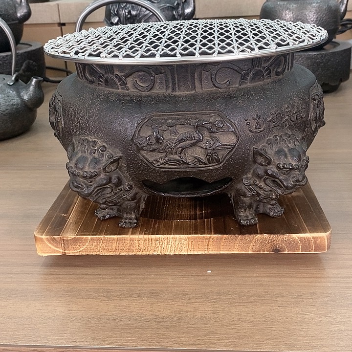 1伍兽碳炉+木垫+考网