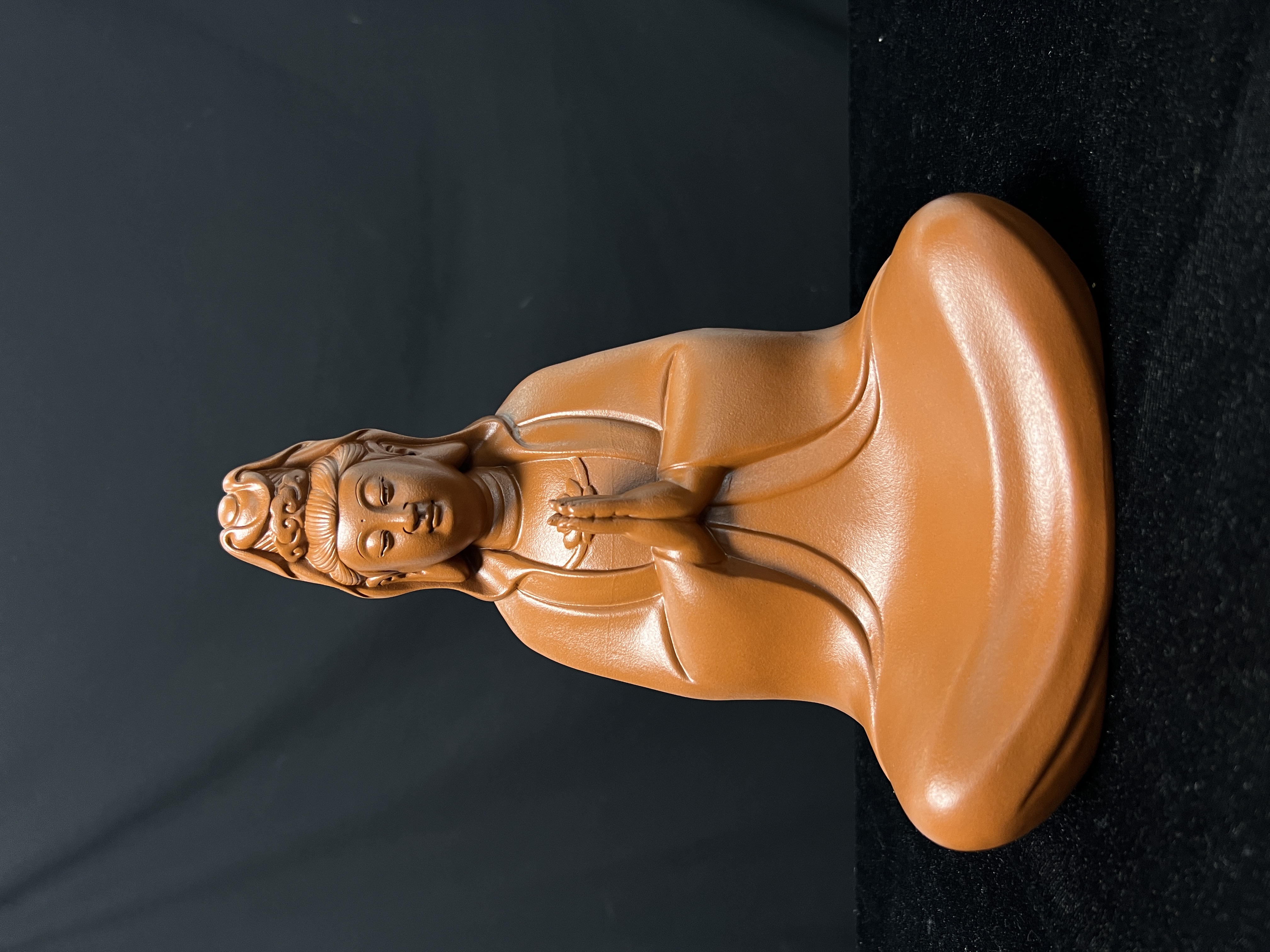紫砂朱泥观音茶宠茶桌玄关柜子摆件