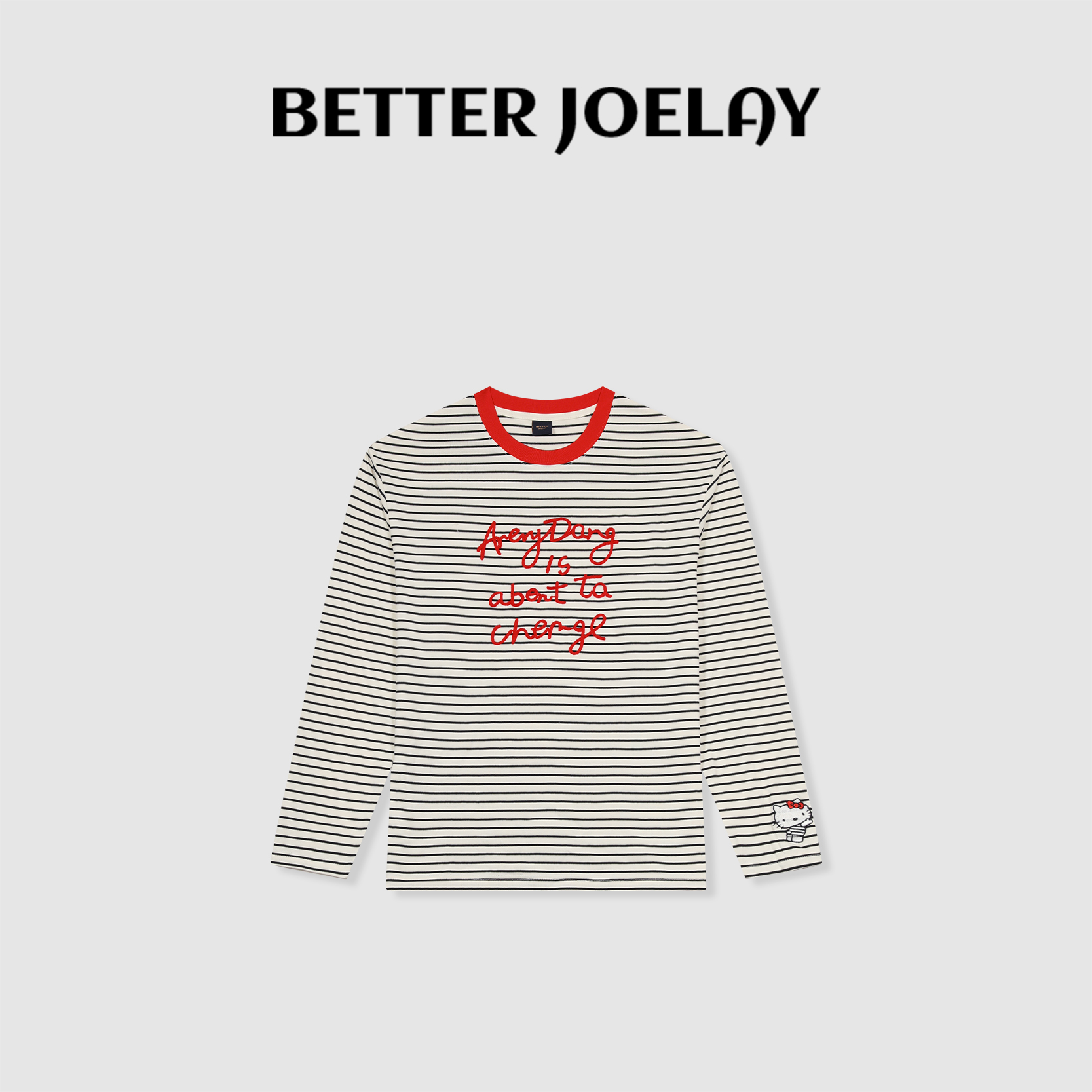 BETTER JOELAY-【kitty的梦想】百搭长袖T休闲宽松简约通勤风KH1761