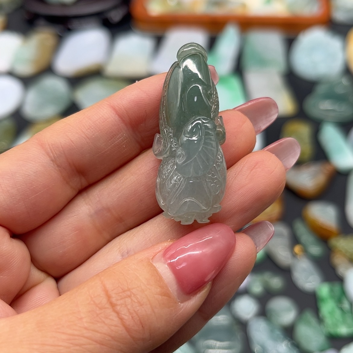 【闪购商品】翡翠颈饰未镶嵌白菜