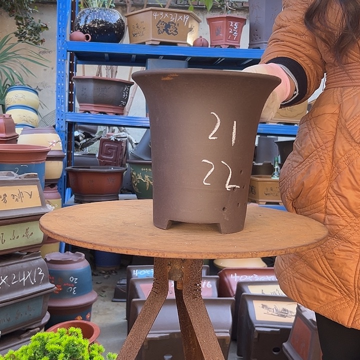 促销紫泥21花盆花盆花盆花盆