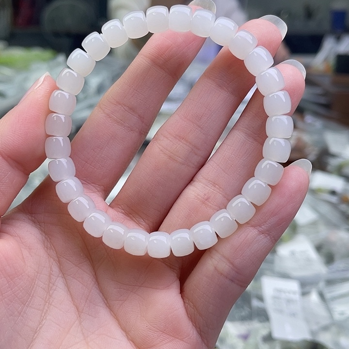 和田玉未镶嵌手链