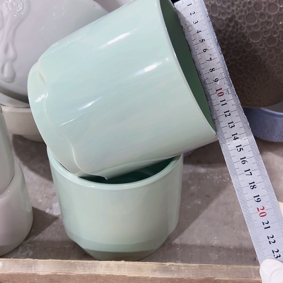 有孔外贸尾单陶瓷花盆凑单10米包邮