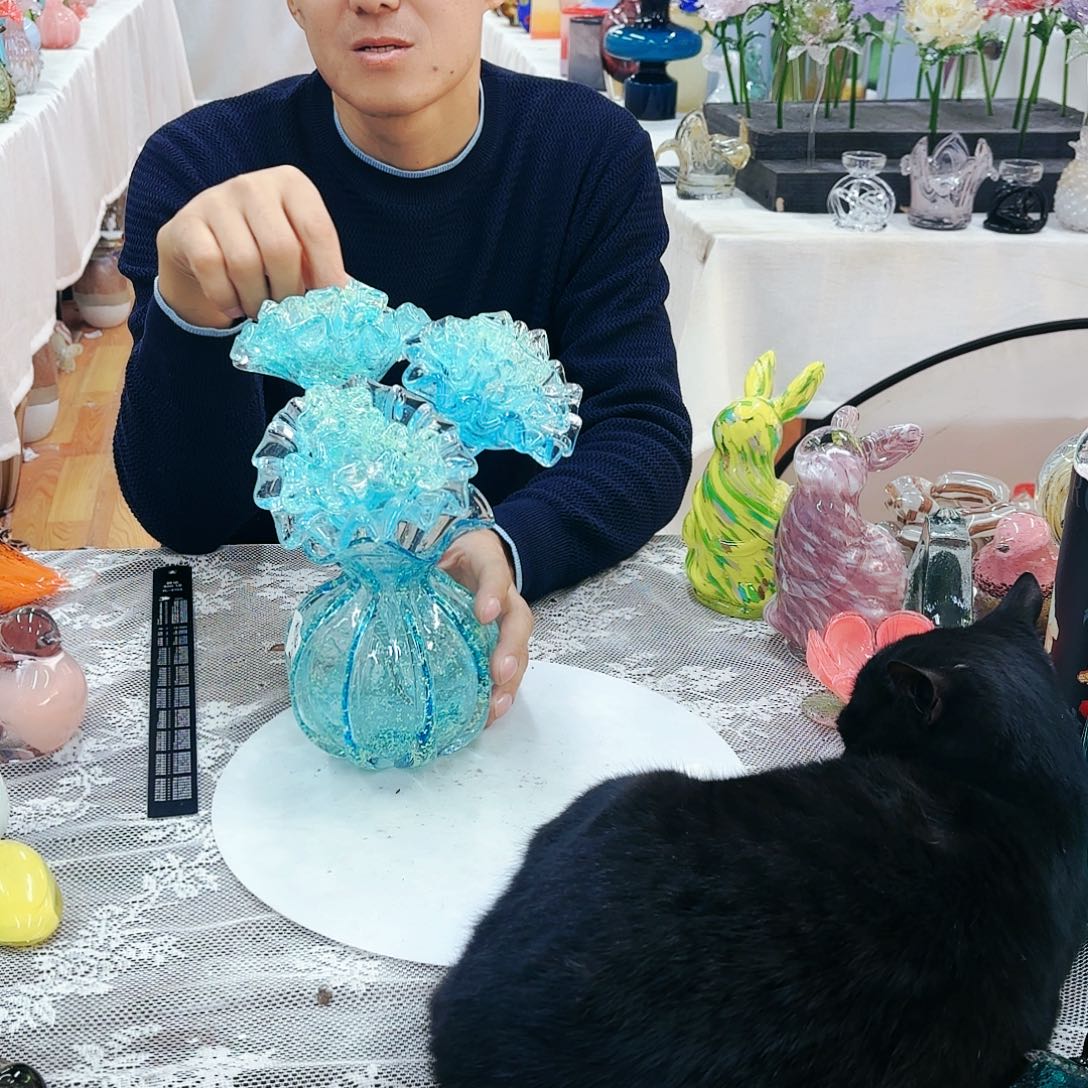 安妮家居琉璃花瓶摆件