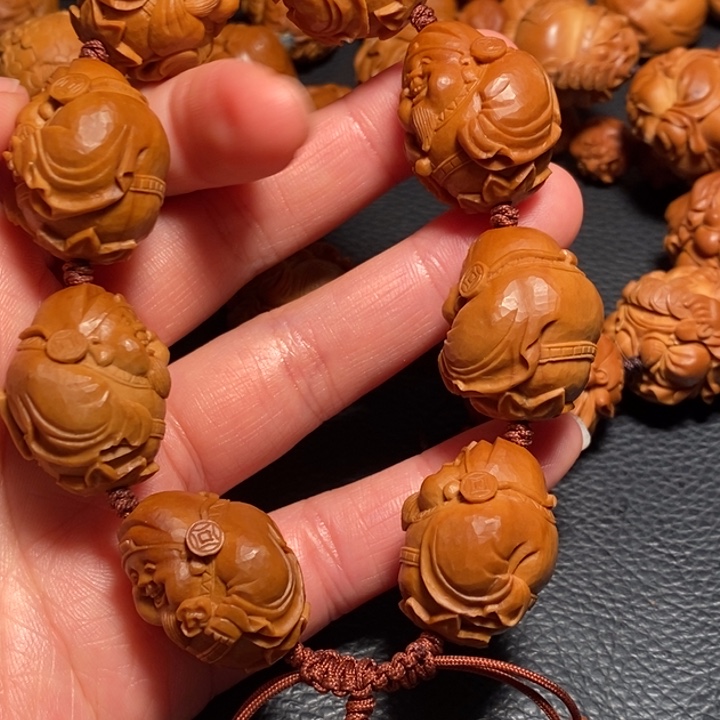 橄榄核手串/手链逆****言财神手串