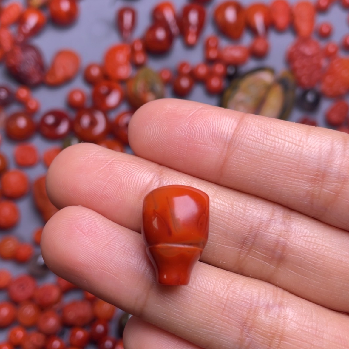 【闪购商品】南红玛瑙天然川料南红精品三通未镶嵌L****9